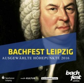 Cover der CD "Bachfest Leipzig" ausgewählte Höhepunkte 2016, Portrait von Johann Sebastian Bach in Öl